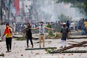 Violence erupts across Bangladesh after anti-quota protest by students